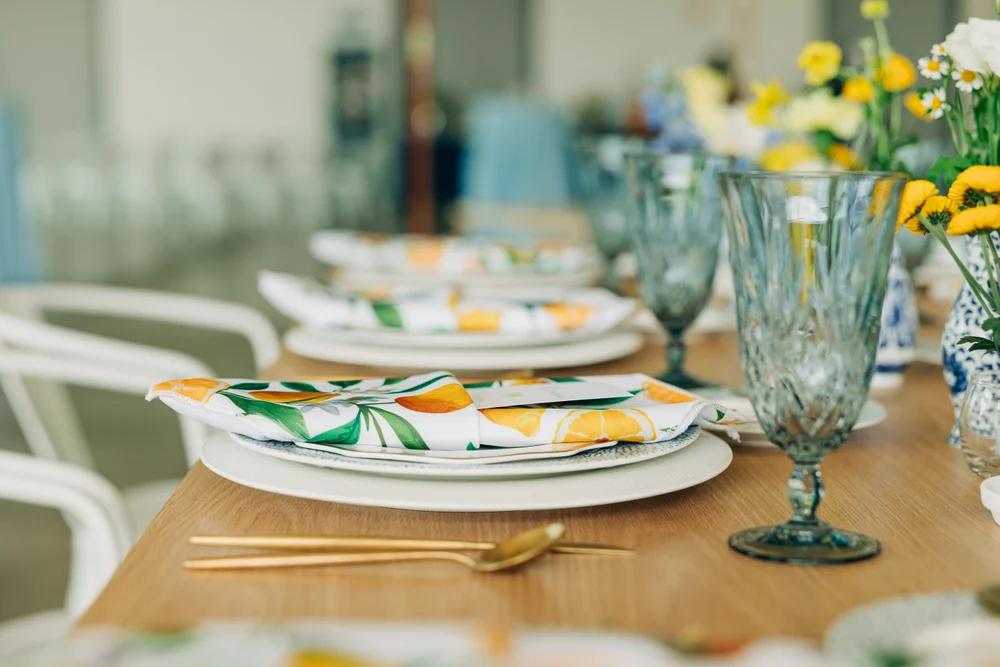 Tablescape setup at PINE Charlotte’s first open house event