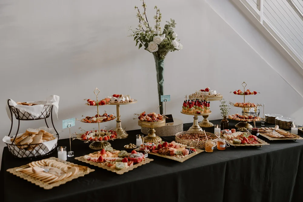 Appetizer display at PINE Charlotte event showcasing hors d’oeuvres