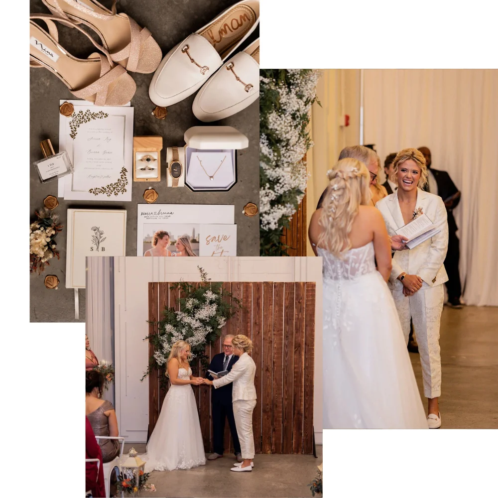 LGBTQ+ wedding ceremony at PINE venue in Charlotte NC