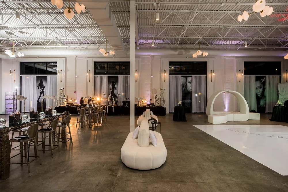 Sleek corporate event setup at PINE conference venue in Charlotte NC