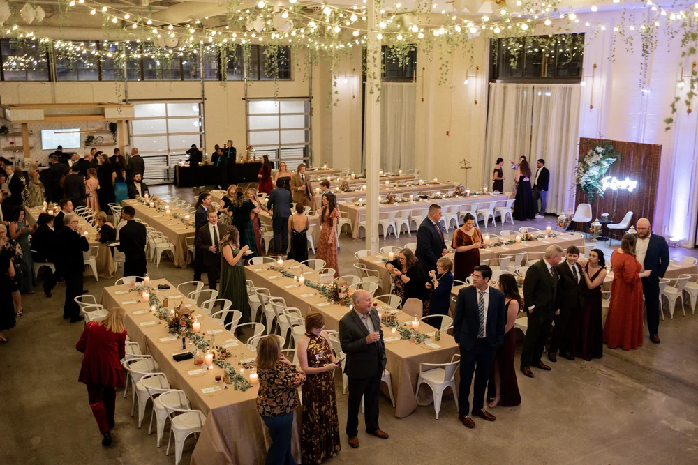 Wedding reception at PINE in Charlotte